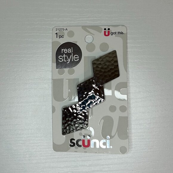 scunci Accessories - NWT triple diamond barrette (gold or silver)